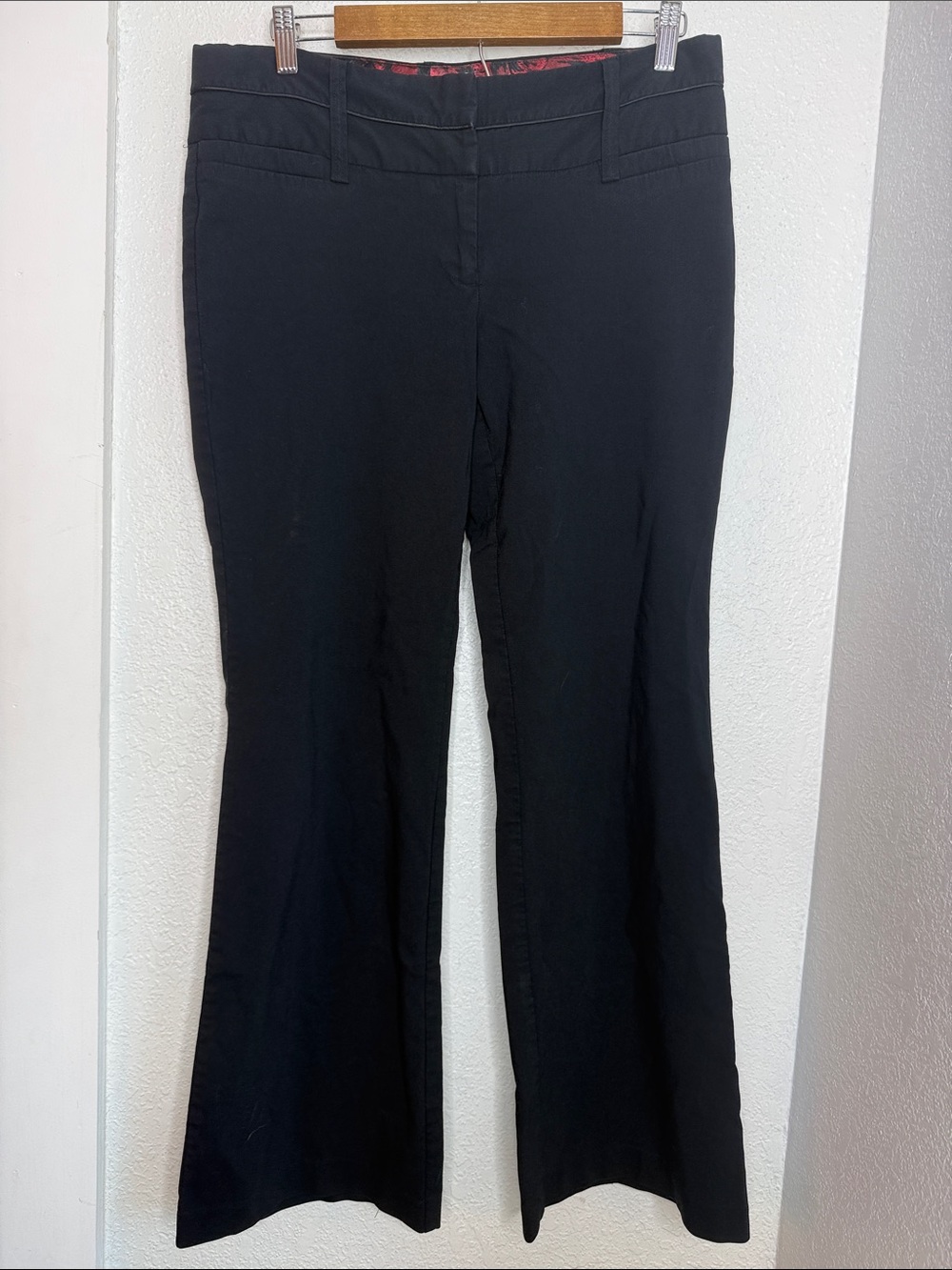 Studio Y Black Bootcut Dress Pants Stretch Career Trousers Mid Rise Y2K Office